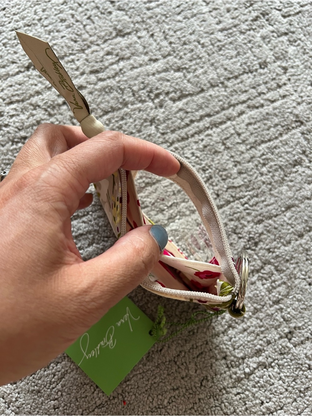 Vera Bradley Floral Zip ID Case, Make Me Blush - Picture 11 of 11